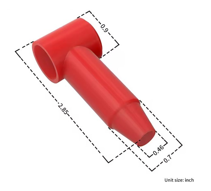 Insulated rubber boot stud/terminal wire cover