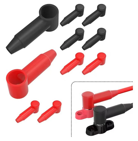 Insulated rubber boot stud/terminal wire cover